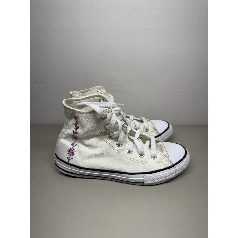 CONVERSE CHUCK TAYLOR ALL STAR HIGH TOP FLORALS YOUTH SZ 2.5 (A11775F)